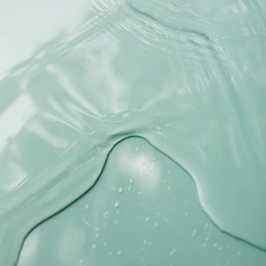 Texture LEAU sur surface verte